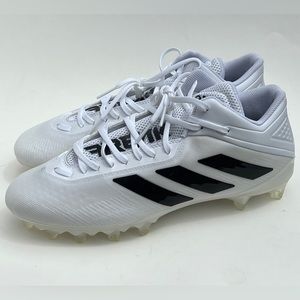 NEW Adidas SM Freak Mid Football Cleats Size 12.5 White Black FX1…